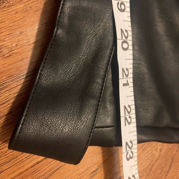 Eloquii Faux Leather Size 22 Button Up Tie Waist Mini Skirt - Picture 5 of 5